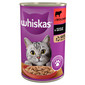 WHISKAS Adult  400 g mokra karma pełnoporcjowa dla dorosłych kotów z wołowiną w sosie