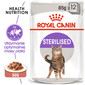 Sterilised 12x85 g w sosie karma mokra w sosie dla kotów dorosłych, sterylizowanych