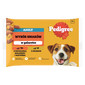PEDIGREE Adult Wybór smaków 4x100g mokra karma dla dorosłych psów w galaretce kawałki bogate w mieszankę wołowiny i wątróbki i kawałki bogate w drób