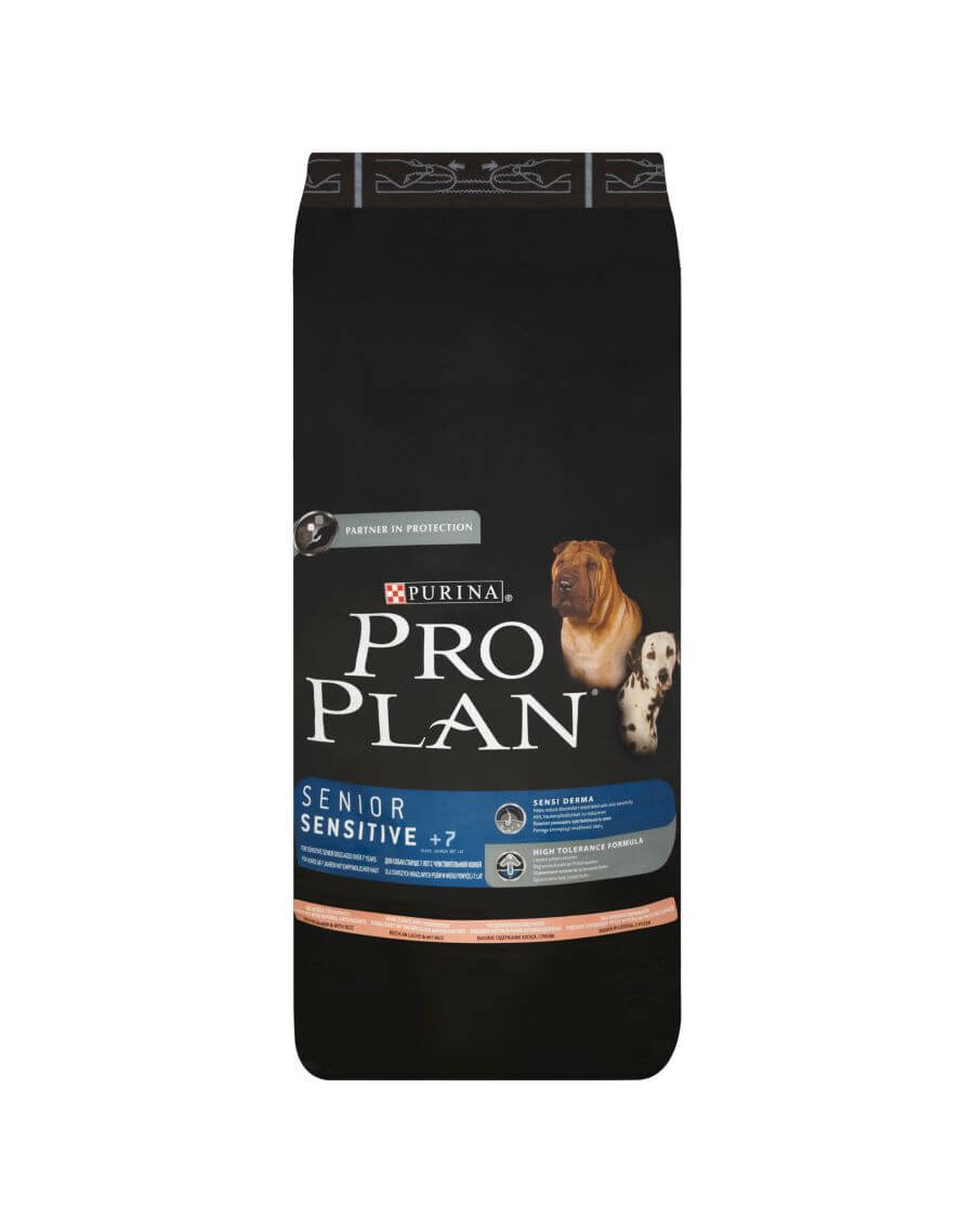 PURINA Pro Plan Senior Sensitive łosoś ryż 14 kg | cena i opinie | Fera.pl